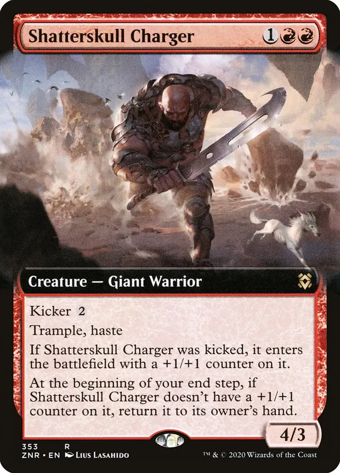 2020 Zendikar Rising Shatterskull Charger rare #353 rare card image