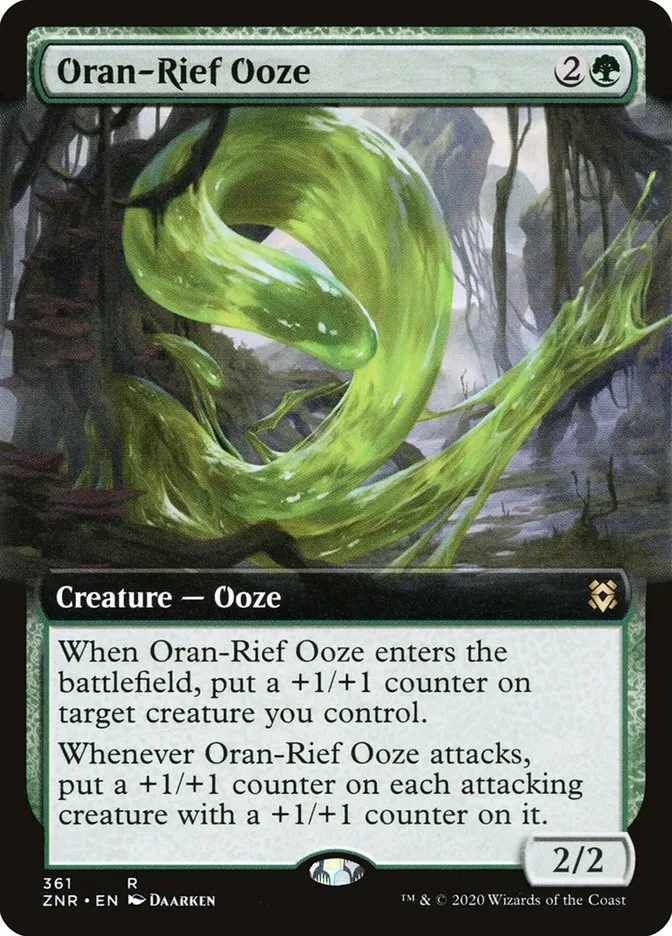 2020 Zendikar Rising Oran-Rief Ooze rare #361 rare card image