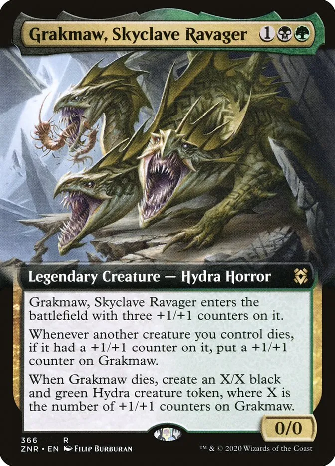 2020 Zendikar Rising Grakmaw, Skyclave Ravager rare #366 rare card image