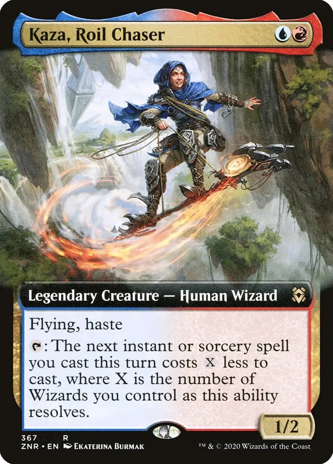 2020 Zendikar Rising Kaza, Roil Chaser rare #367 rare card image