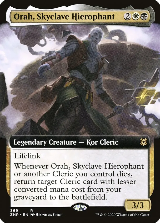 2020 Zendikar Rising Orah, Skyclave Hierophant rare #369 rare card image