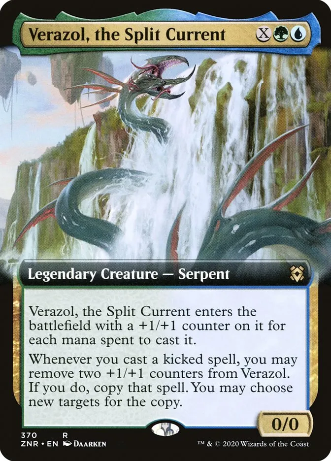 2020 Zendikar Rising Verazol, the Split Current rare #370 rare card image