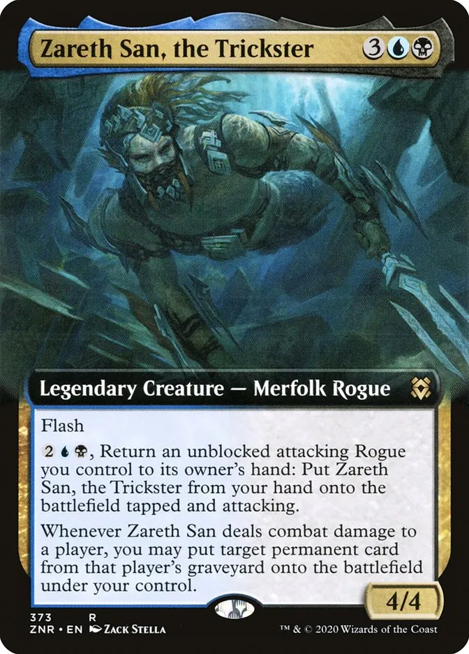 2020 Zendikar Rising Zareth San, the Trickster rare #373 rare card image