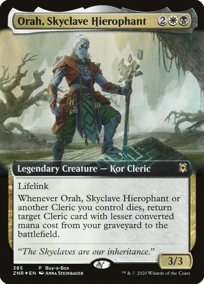 2020 Zendikar Rising Orah, Skyclave Hierophant #385 rare card image