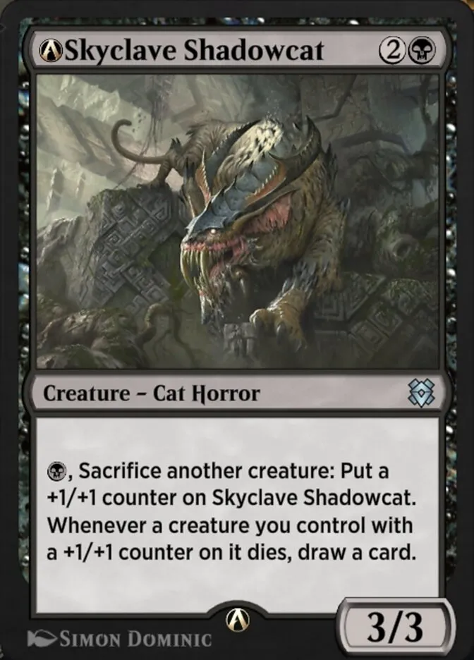 2020 Zendikar Rising A-Skyclave Shadowcat uncommon #A-126 uncommon card image
