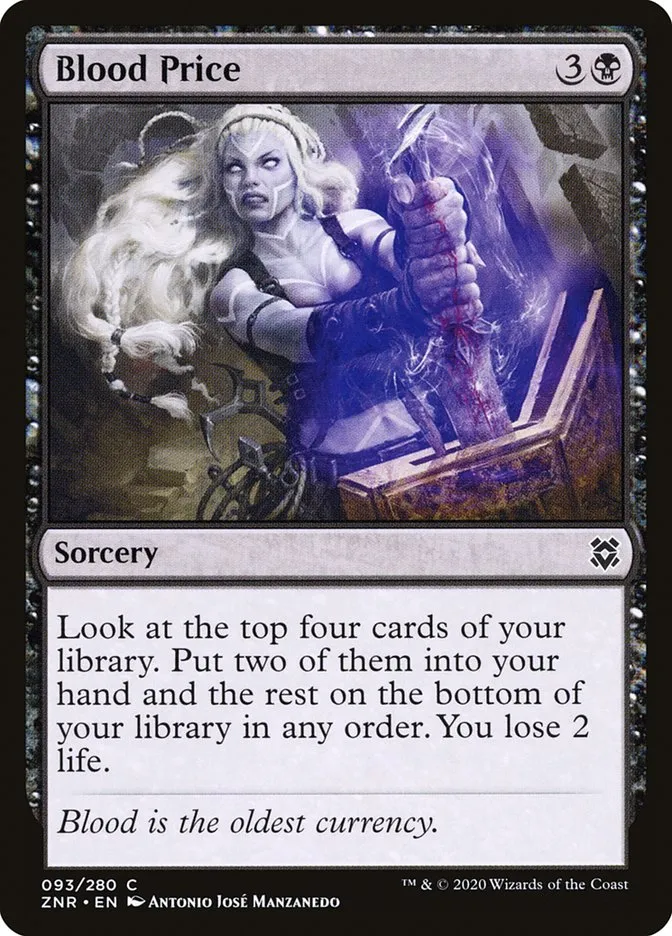 2020 Zendikar Rising Blood Price #93 common card image