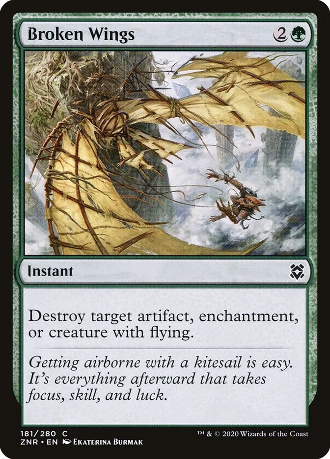 2020 Zendikar Rising Broken Wings common #181 common card image
