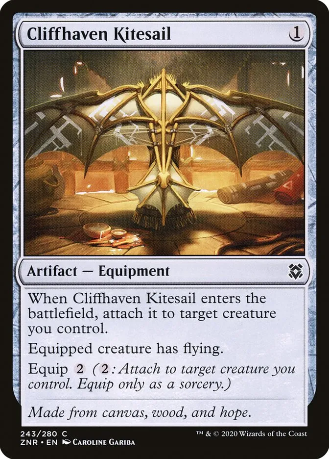 2020 Zendikar Rising Cliffhaven Kitesail #243 common card image