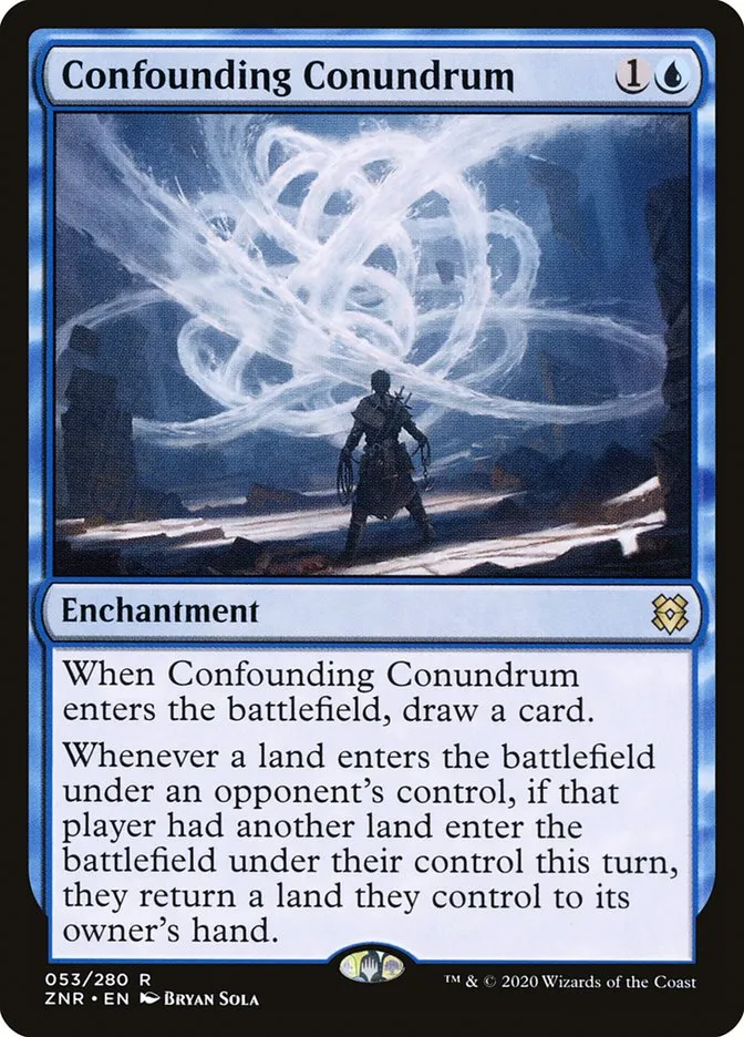 2020 Zendikar Rising Confounding Conundrum #53 rare card image