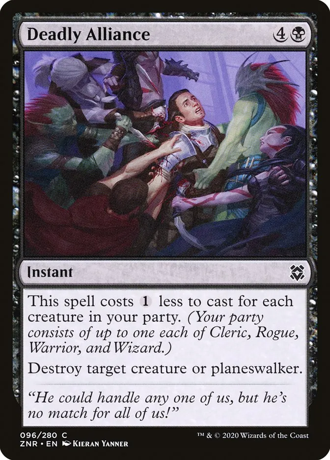 2020 Zendikar Rising Deadly Alliance #96 common card image