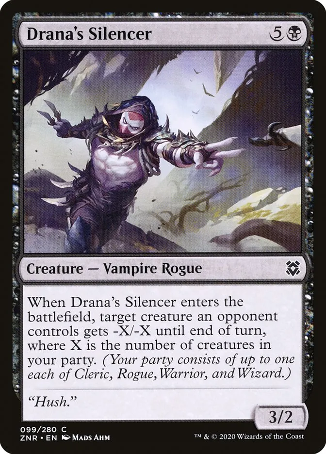 2020 Zendikar Rising Drana's Silencer #99 common card image