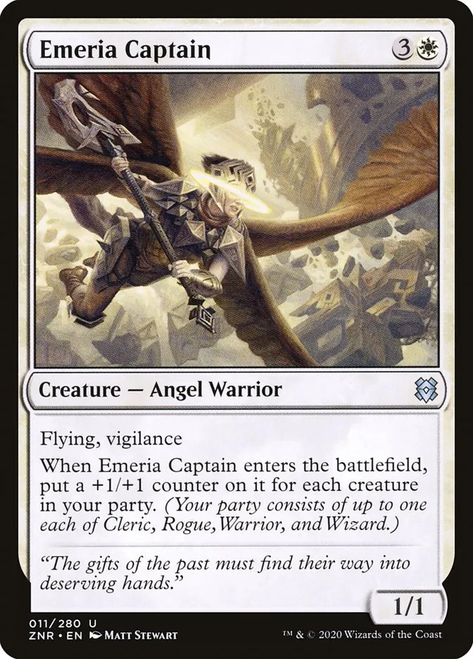 2020 Zendikar Rising Emeria Captain uncommon #11 uncommon card image