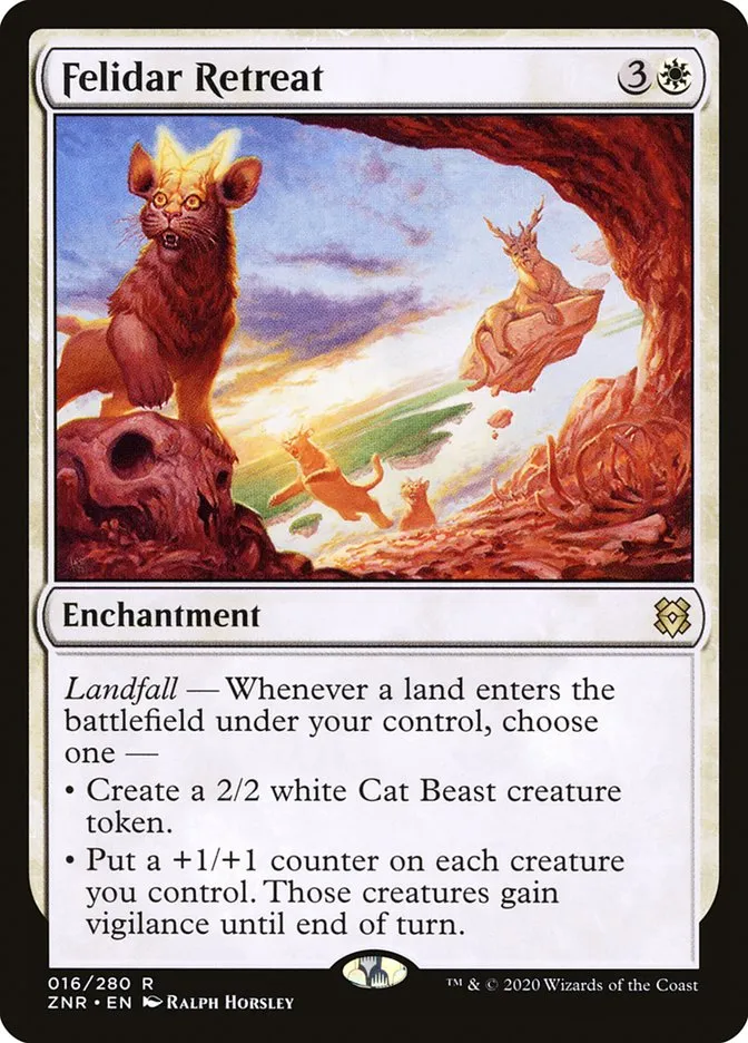 2020 Zendikar Rising Felidar Retreat rare #16 rare card image