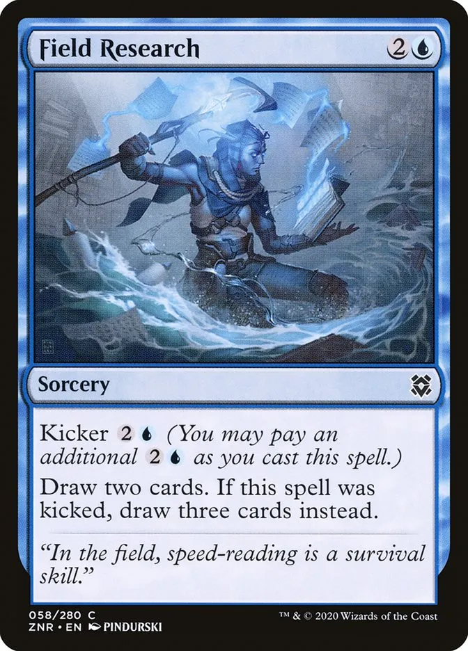 2020 Zendikar Rising Field Research common #58 common card image