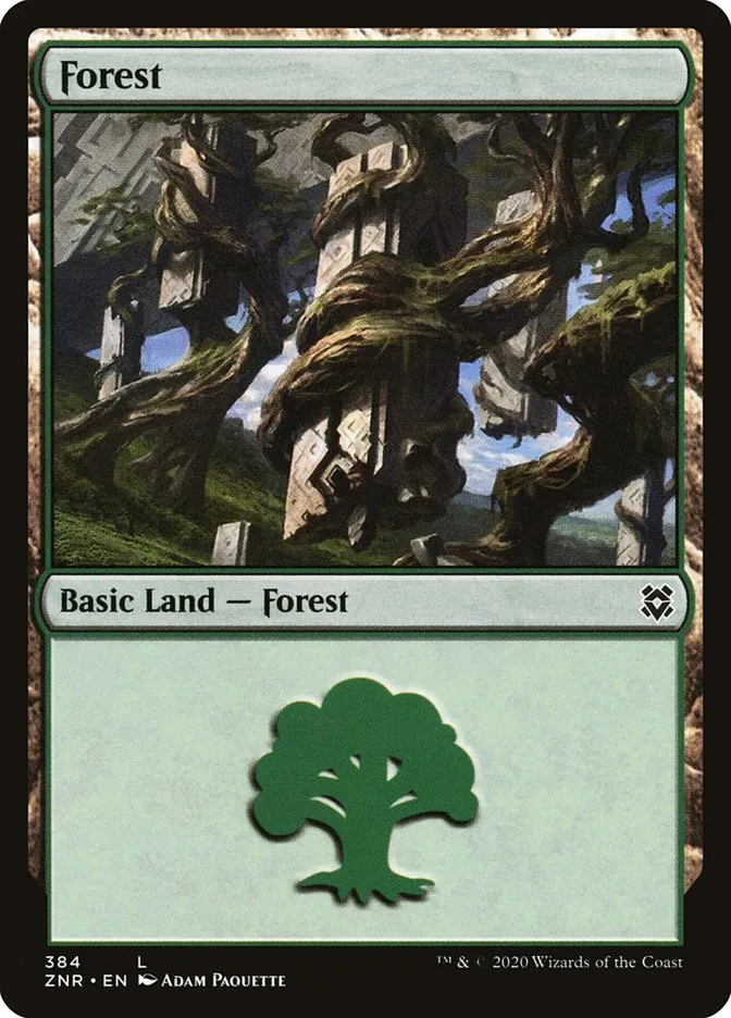 2020 Zendikar Rising Forest common #384 common card image
