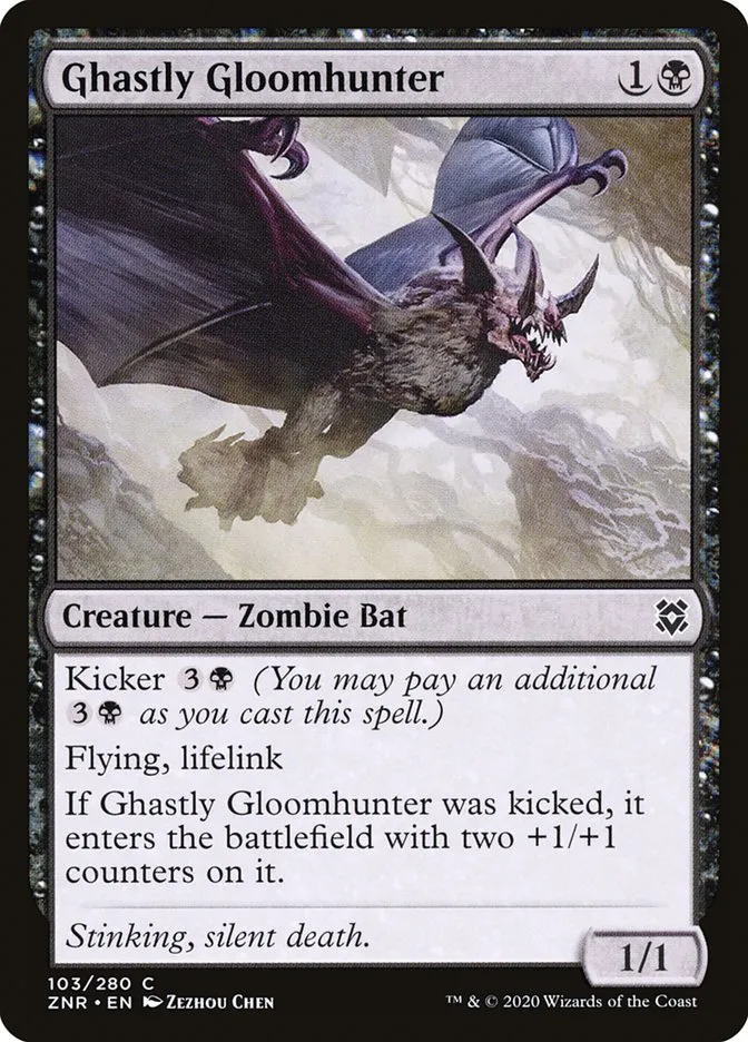 2020 Zendikar Rising Ghastly Gloomhunter #103 common card image