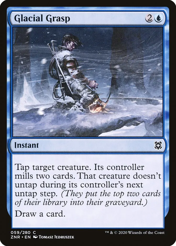 2020 Zendikar Rising Glacial Grasp common #59 common card image