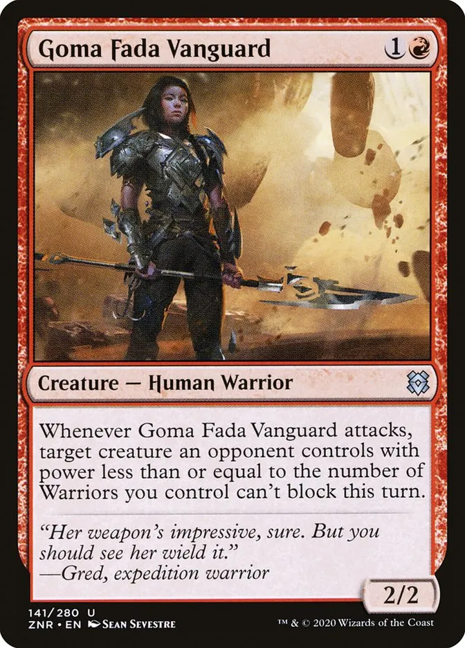 2020 Zendikar Rising Goma Fada Vanguard #141 uncommon card image