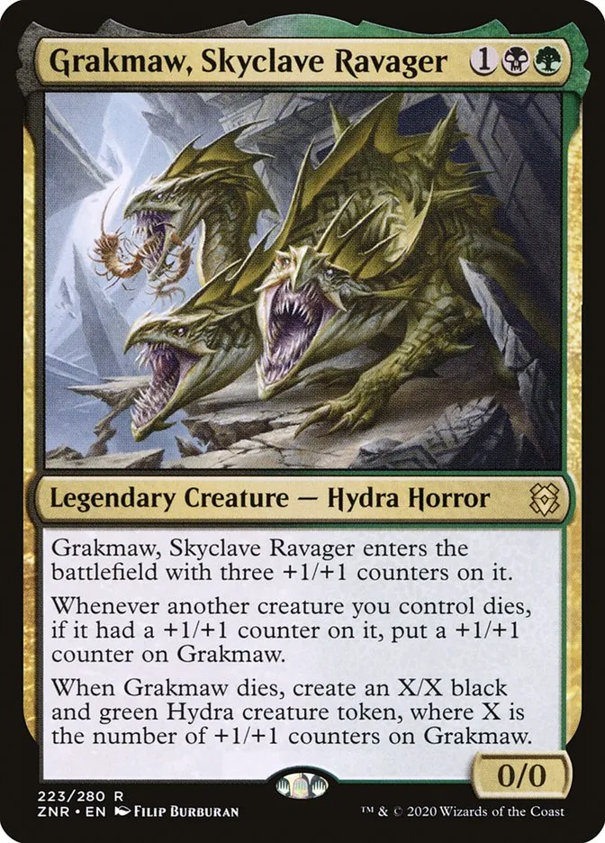 2020 Zendikar Rising Grakmaw, Skyclave Ravager #223 rare card image