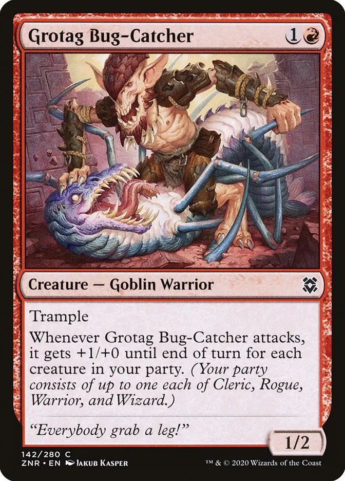 2020 Zendikar Rising Grotag Bug-Catcher #142 common card image