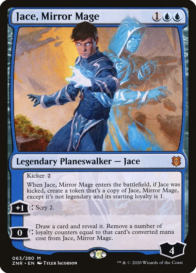 2020 Zendikar Rising Jace, Mirror Mage #63 mythic card image