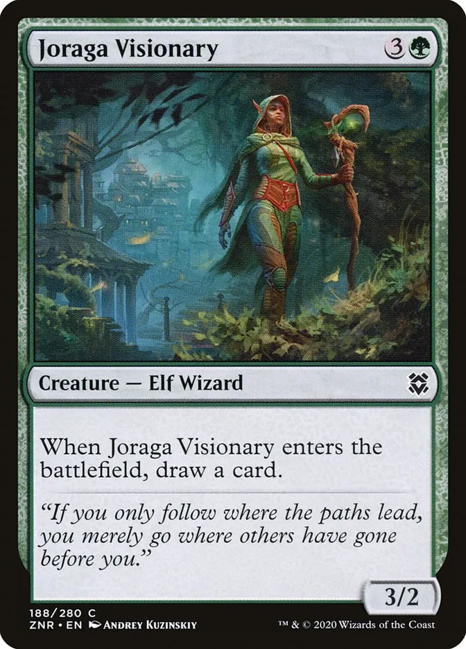 2020 Zendikar Rising Joraga Visionary #188 common card image