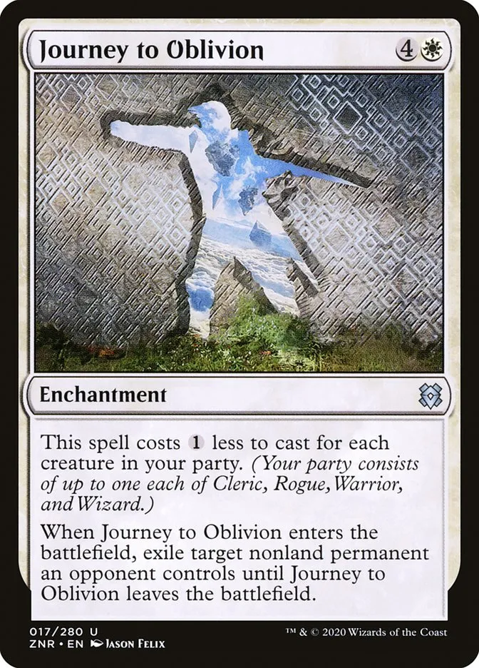 2020 Zendikar Rising Journey to Oblivion uncommon #17 uncommon card image