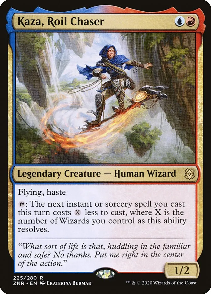 2020 Zendikar Rising Kaza, Roil Chaser #225 rare card image