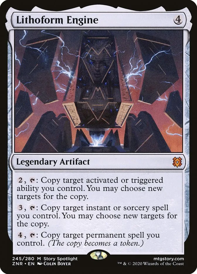 2020 Zendikar Rising Lithoform Engine mythic #245 mythic card image