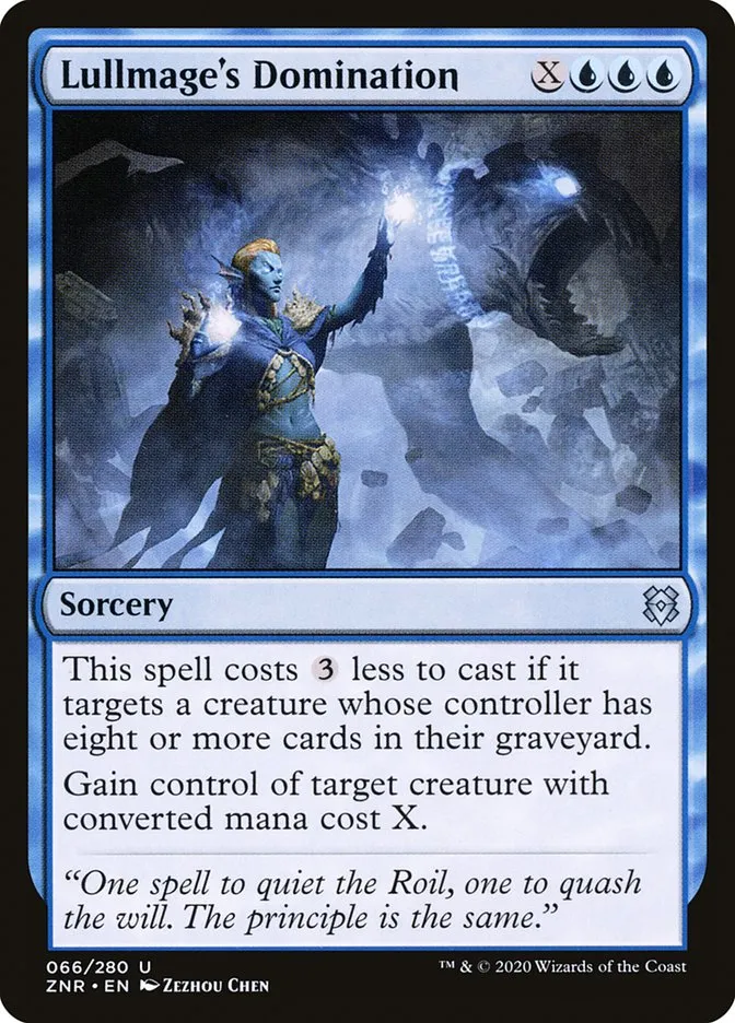 2020 Zendikar Rising Lullmage's Domination #66 uncommon card image