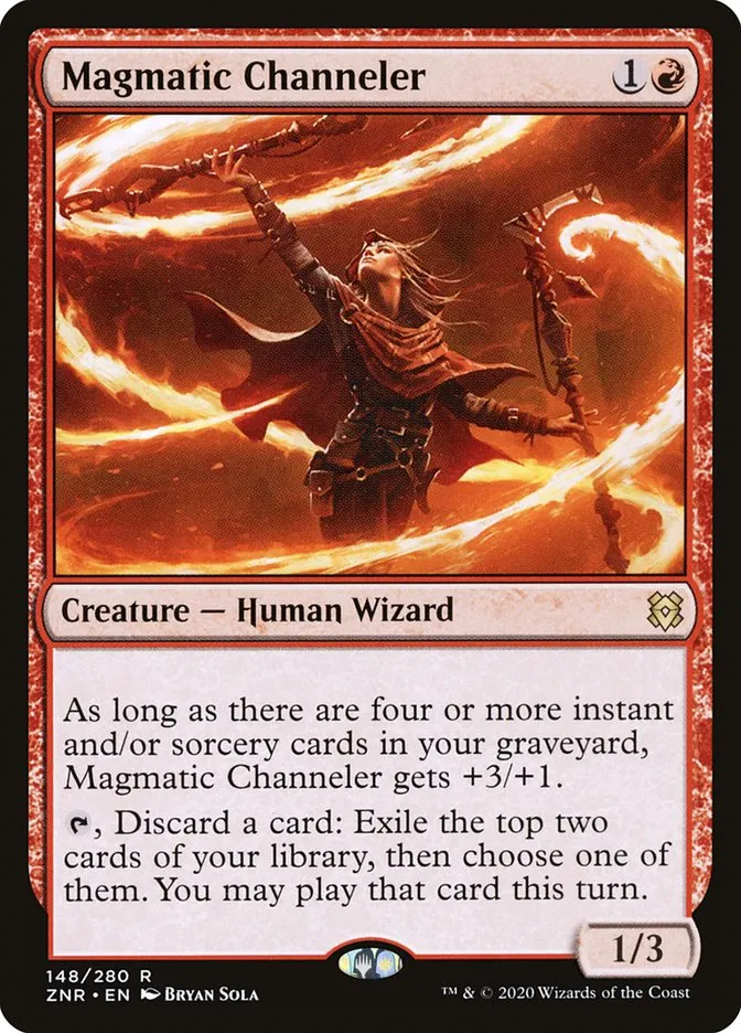 2020 Zendikar Rising Magmatic Channeler #148 rare card image