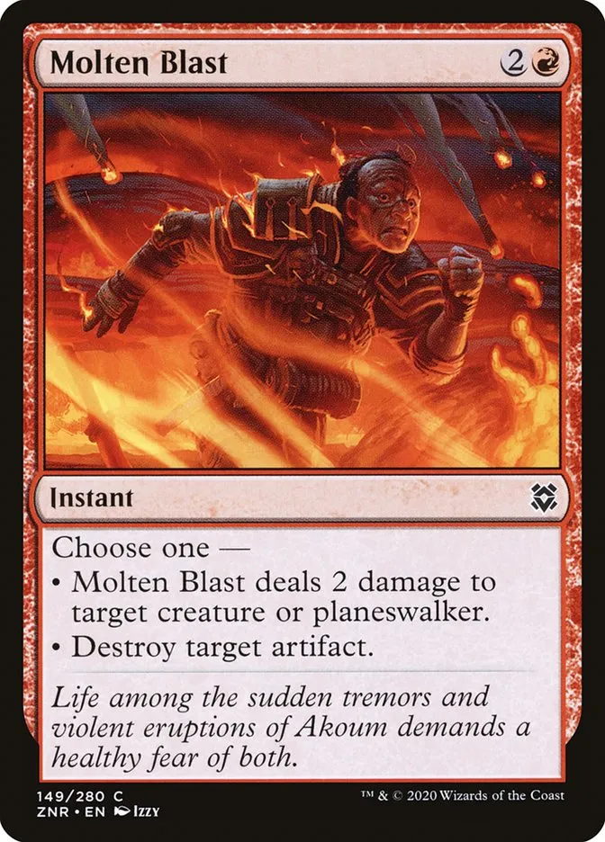 2020 Zendikar Rising Molten Blast common #149 common card image