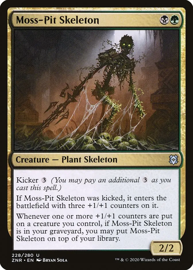 2020 Zendikar Rising Moss-Pit Skeleton uncommon #228 uncommon card image
