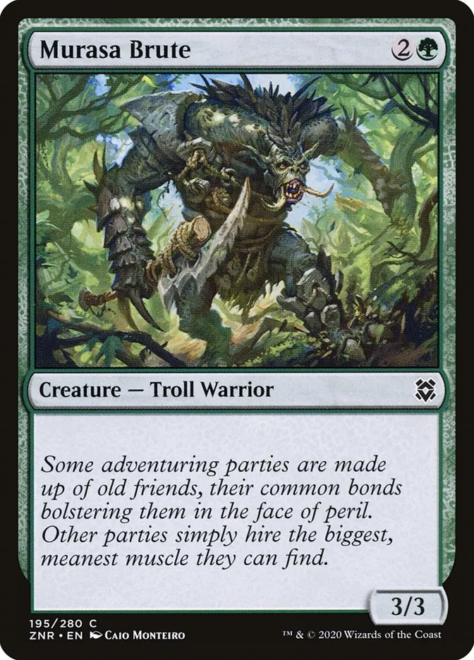 2020 Zendikar Rising Murasa Brute #195 common card image