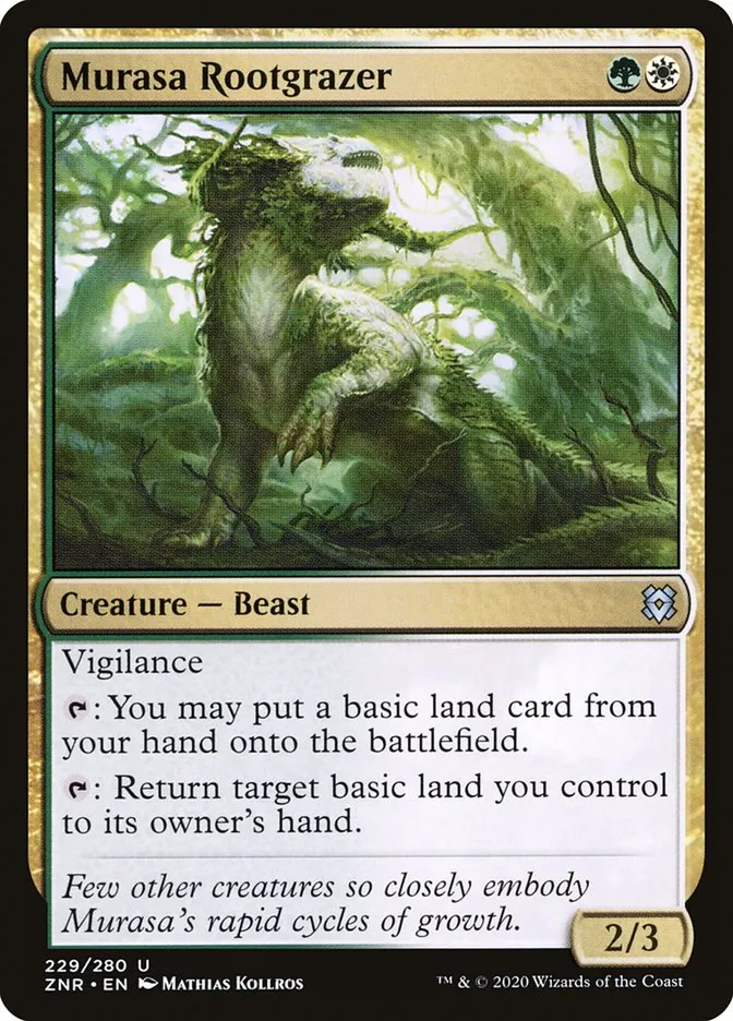 2020 Zendikar Rising Murasa Rootgrazer #229 uncommon card image