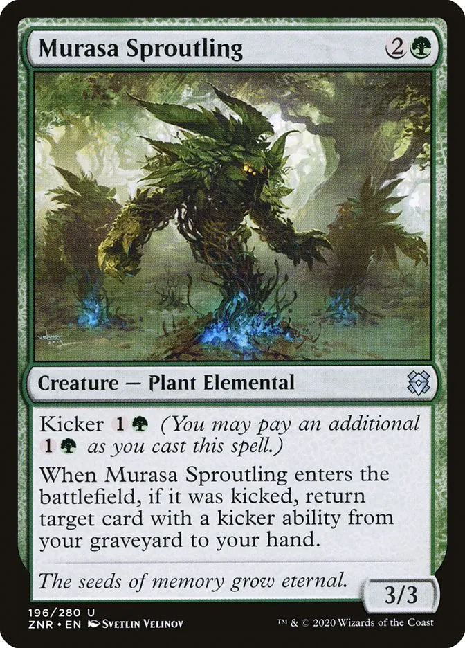 2020 Zendikar Rising Murasa Sproutling #196 uncommon card image