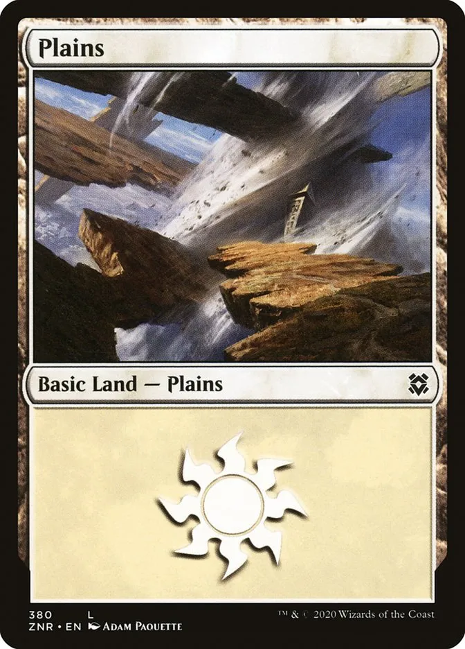 2020 Zendikar Rising Plains #380 common card image