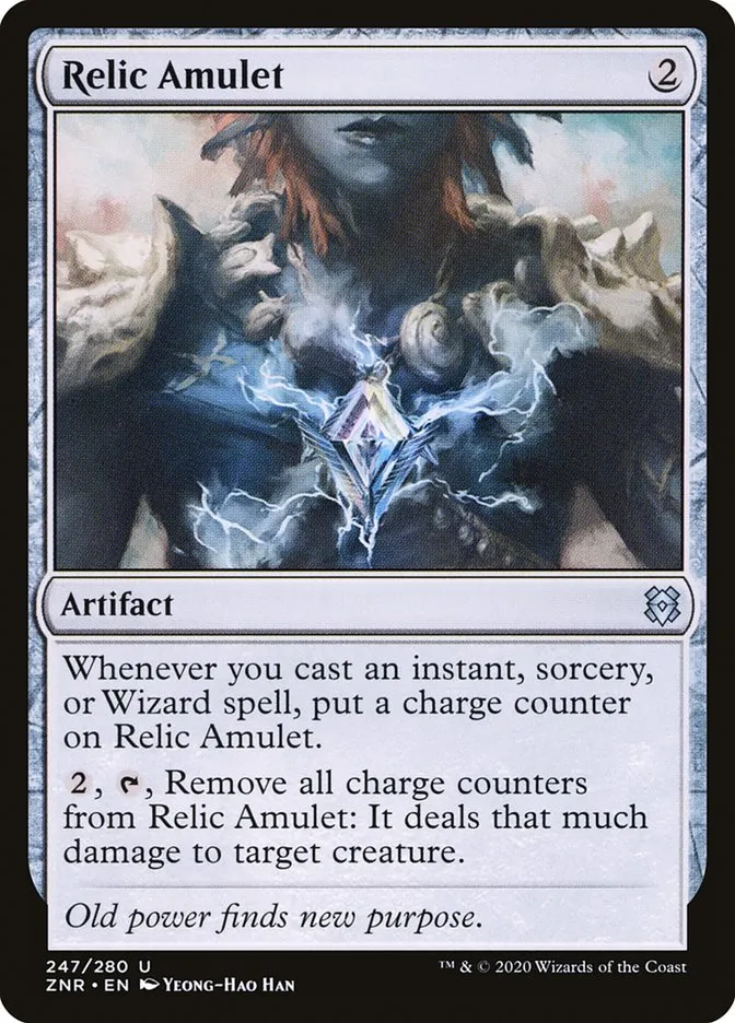 2020 Zendikar Rising Relic Amulet #247 uncommon card image
