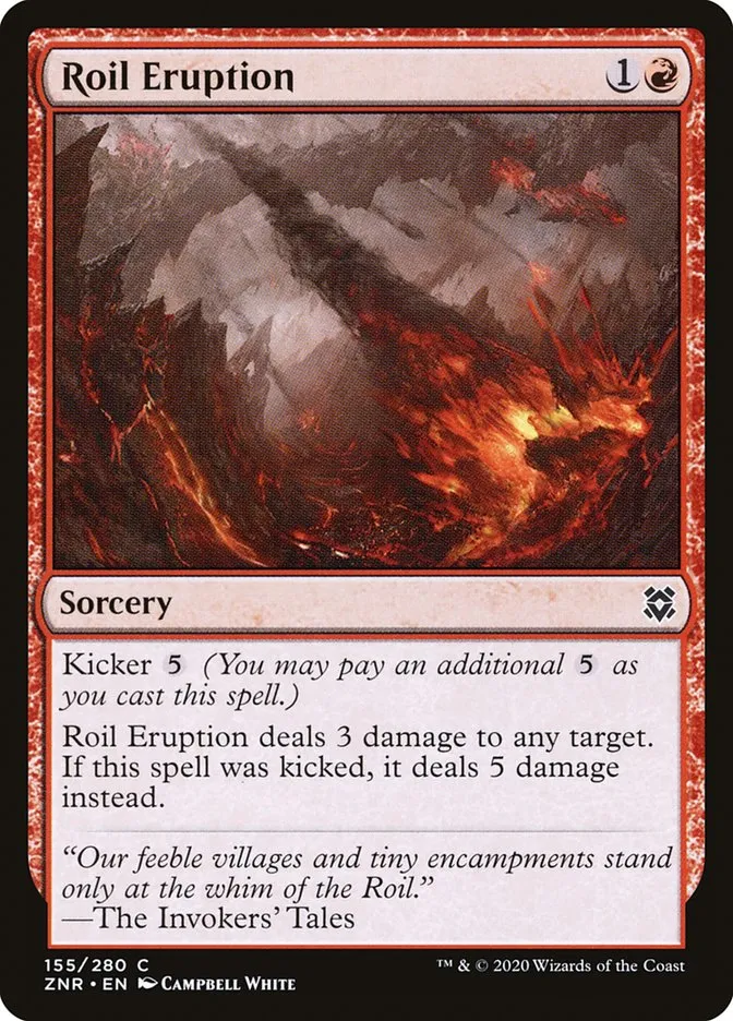 2020 Zendikar Rising Roil Eruption #155 common card image