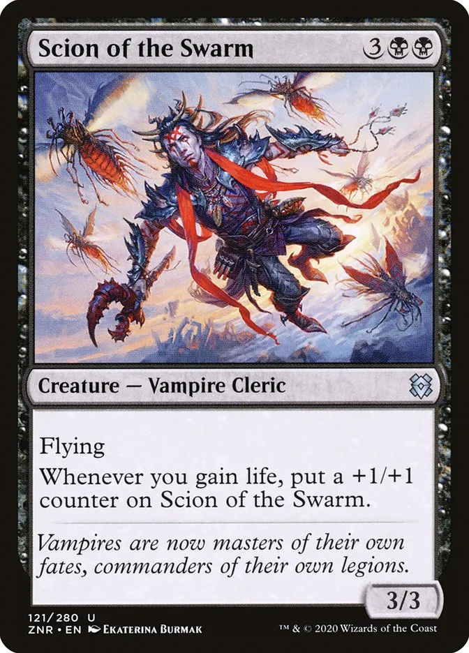 2020 Zendikar Rising Scion of the Swarm #121 uncommon card image