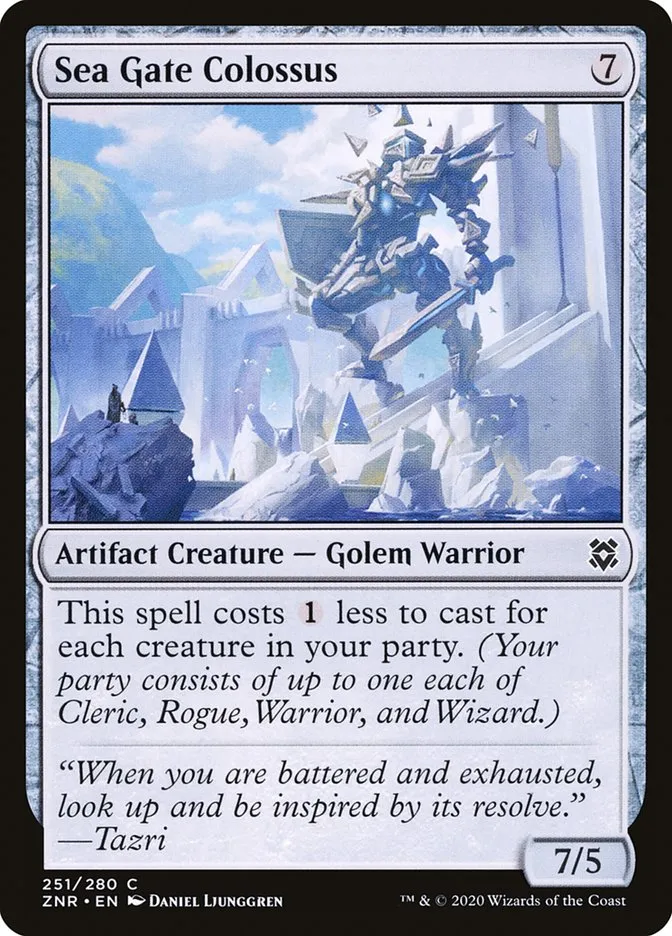2020 Zendikar Rising Sea Gate Colossus #251 common card image