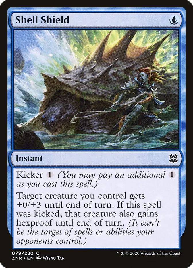 2020 Zendikar Rising Shell Shield common #79 common card image