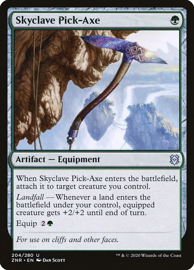 2020 Zendikar Rising Skyclave Pick-Axe #204 uncommon card image