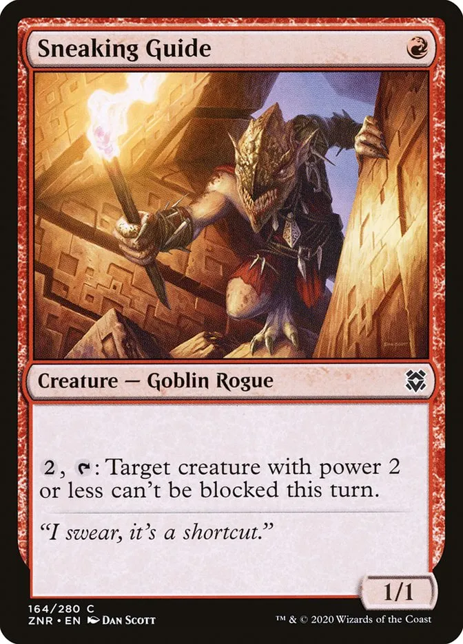 2020 Zendikar Rising Sneaking Guide #164 common card image