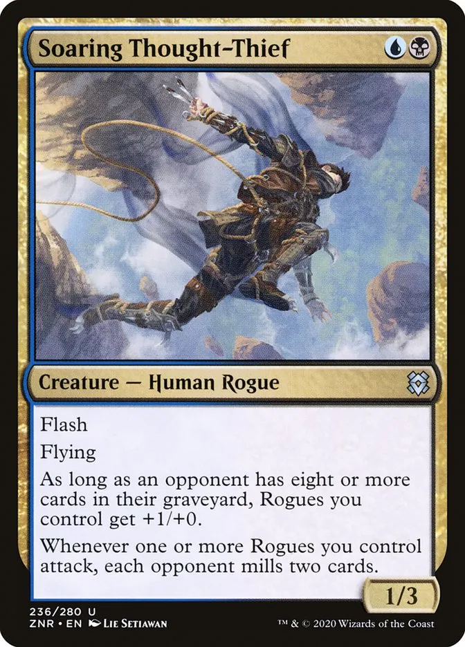2020 Zendikar Rising Soaring Thought-Thief #236 uncommon card image