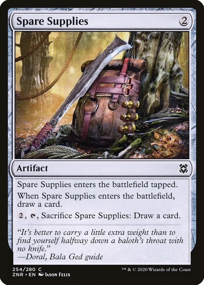 2020 Zendikar Rising Spare Supplies #254 common card image