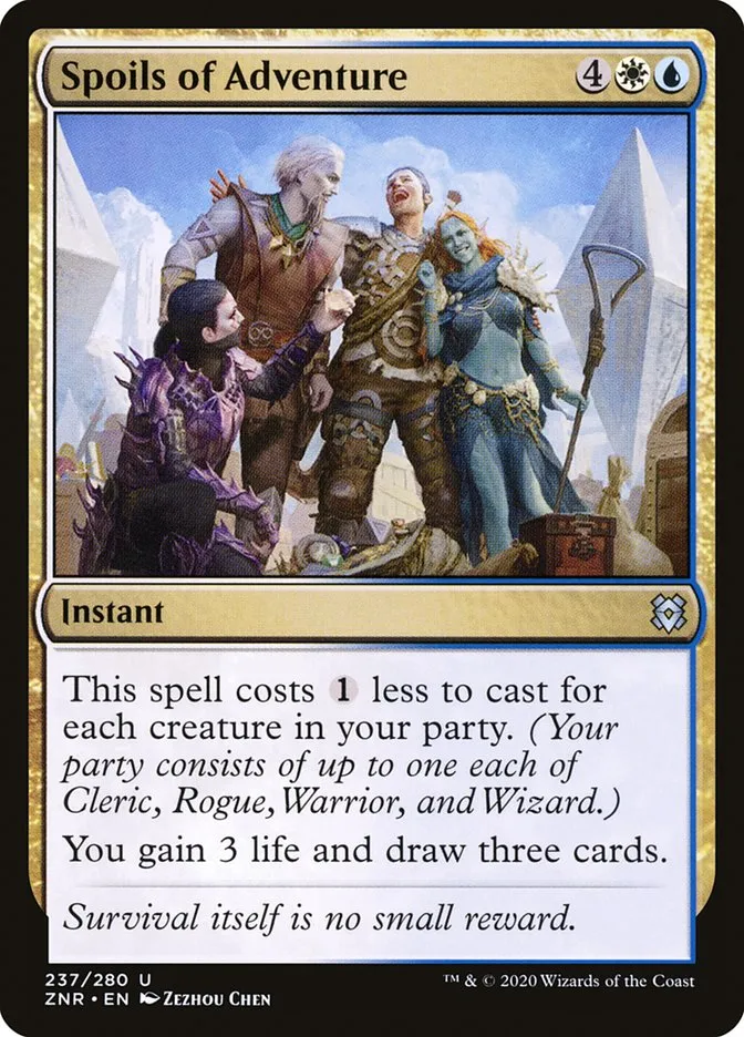 2020 Zendikar Rising Spoils of Adventure #237 uncommon card image