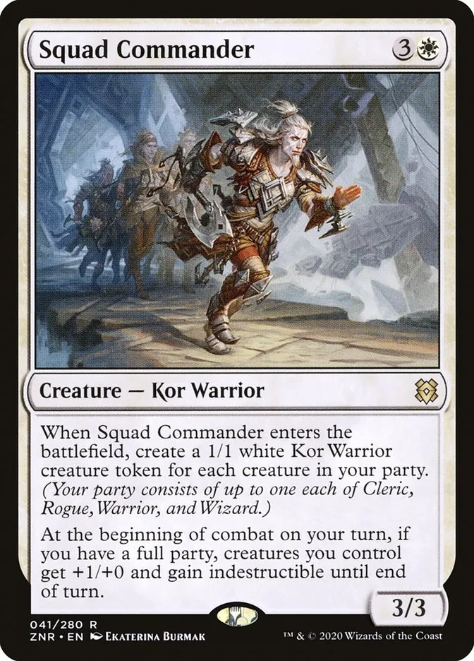 2020 Zendikar Rising Squad Commander #41 rare card image