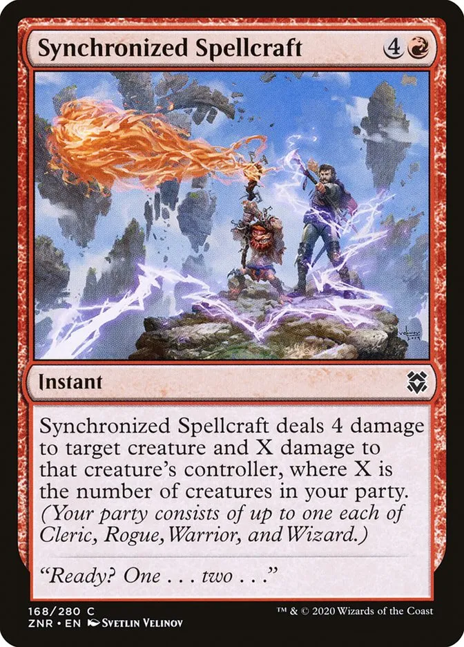 2020 Zendikar Rising Synchronized Spellcraft #168 common card image