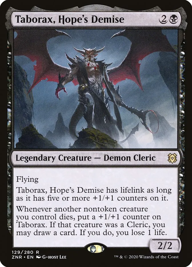 2020 Zendikar Rising Taborax, Hope's Demise #129 rare card image